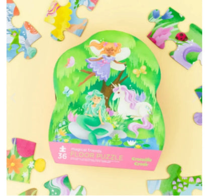 Crocodile Creek Puzzle - 36pc Floor - Magical Friends