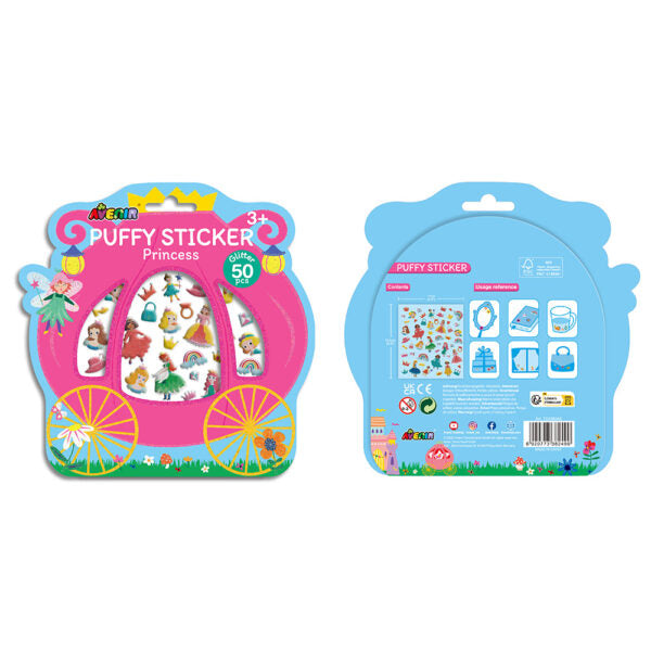 Avenir Puffy Stickers - Princess-Mountain Baby