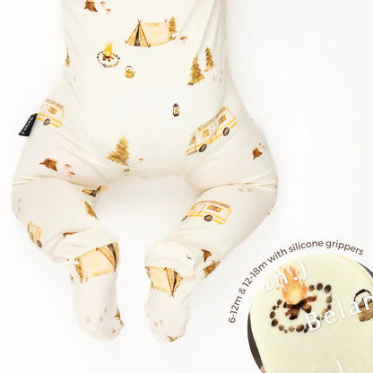 Belan.J Footed Zipper Sleeper - Day Camp-Mountain Baby