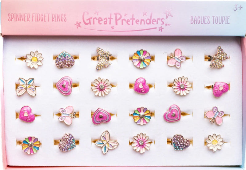 Great Pretenders Jewelry - Boutique Fidget Spinner Ring Assortment - Princess-Mountain Baby