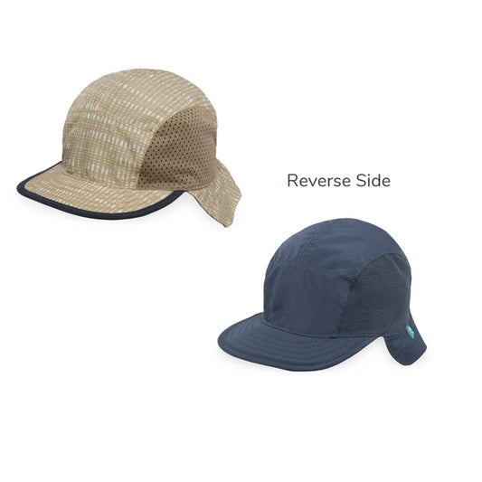 Sunday Afternoons Hats - Infant SunFlip Cap - Natural Grass/Captain's Navy-Mountain Baby