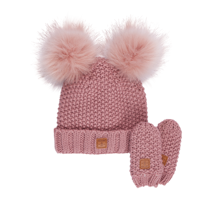 Kombi Hat & Mitt Set Adorable - Infant - Nostalgia Rose-Mountain Baby