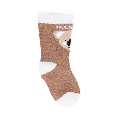 Kombi Socks Animal Family - Infant - Brown Oak-Mountain Baby