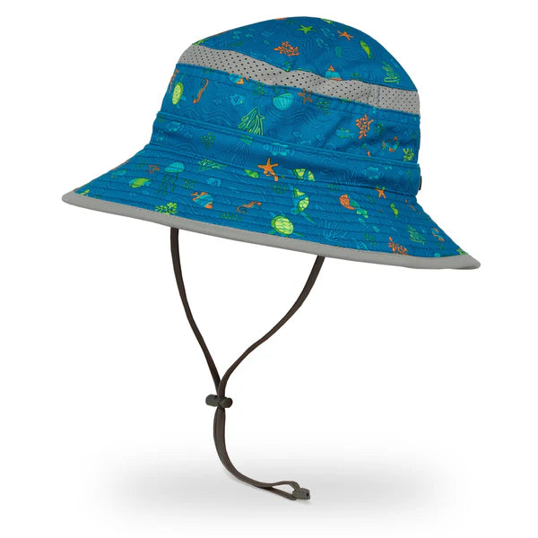 Sunday Afternoons Hats - Kids Fun Bucket Hat - Ocean Life-Mountain Baby
