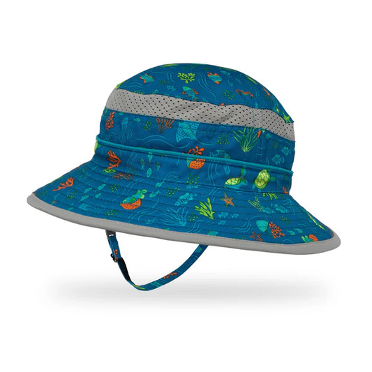 Sunday Afternoons Hats - Kids Fun Bucket Hat - Ocean Life-Mountain Baby