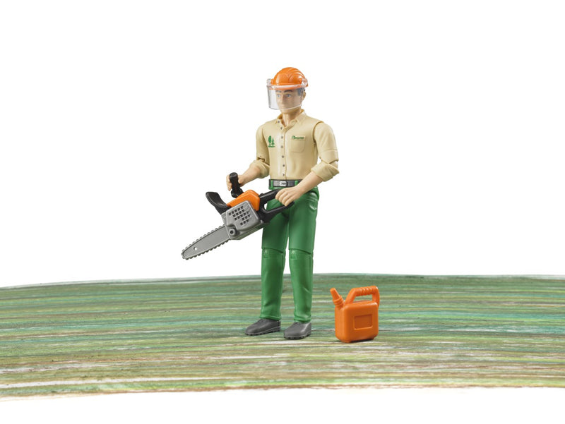 Bruder Figure - Forestry Worker with Accessories-Mountain Baby