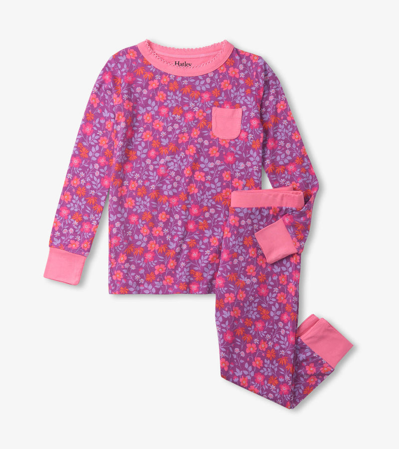 Hatley Bamboo Pajama Set - Wild Flowers-Mountain Baby