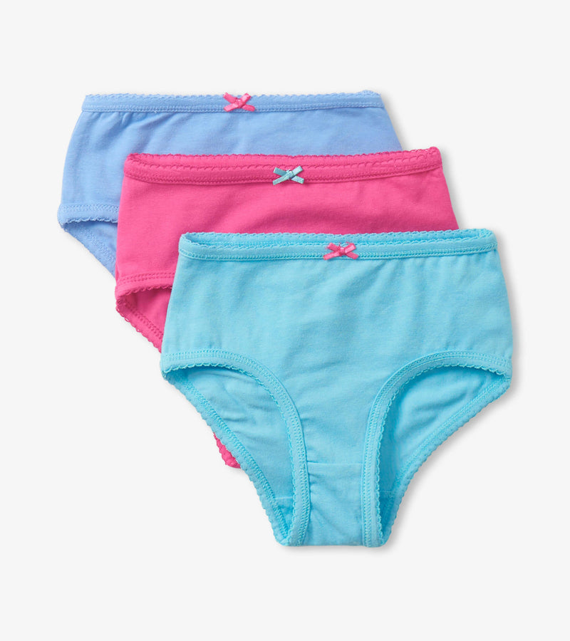 Hatley Girls Classic Underwear 3 Pack - Solids-Mountain Baby