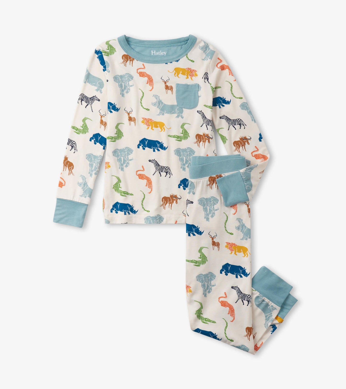 Hatley Bamboo Pajama Set - Scratchy Safari-Mountain Baby