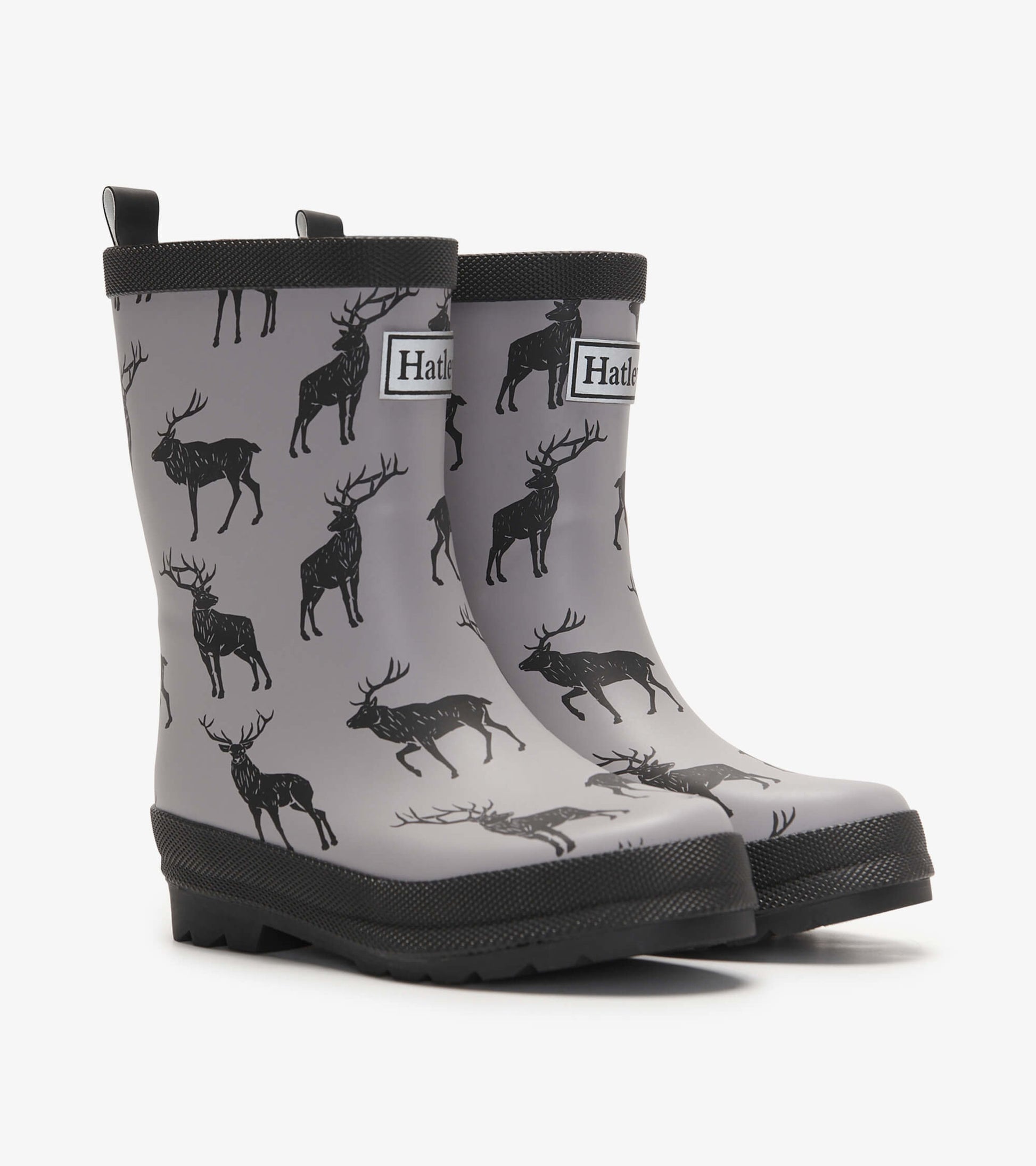 Hatley Sherpa Lined Rain Boots & Matching Socks - Majestic Elk-Mountain Baby