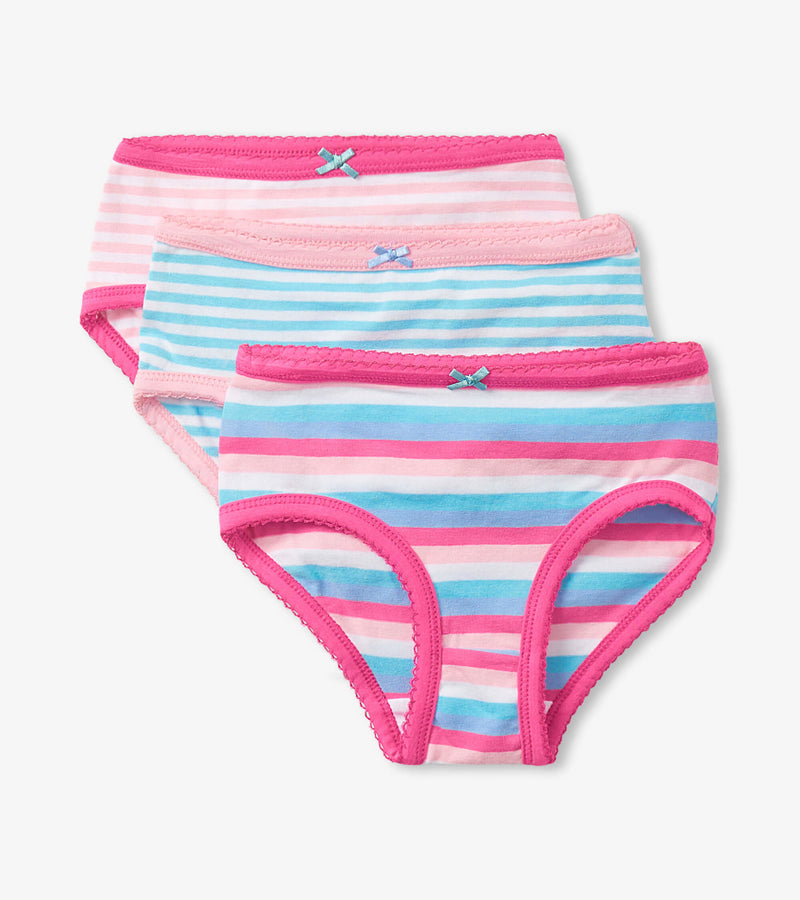 Hatley Girls Classic Underwear 3 Pack - Stripes-Mountain Baby