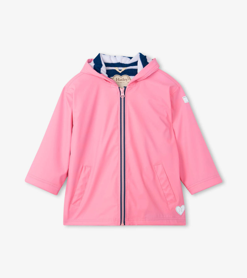 Hatley Zip Up Raincoat - Pink-Mountain Baby