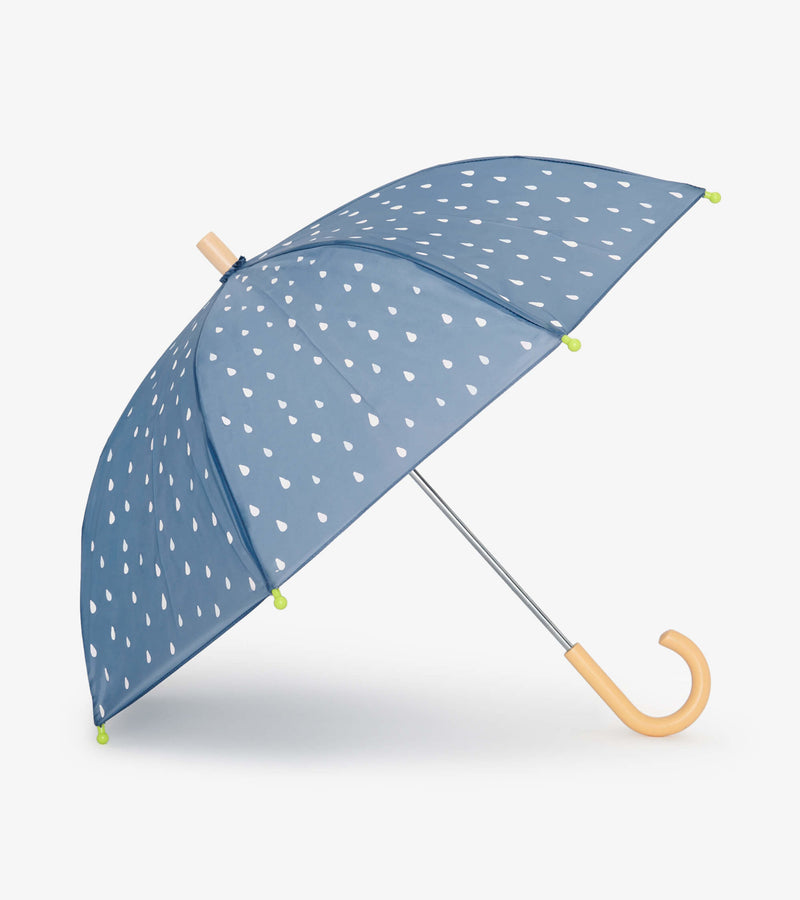 Hatley Umbrella - Colour Changing - Tiny Raindrops-Mountain Baby