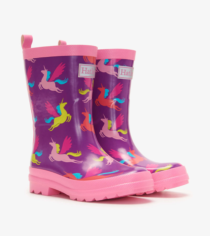 Hatley Rain Boots & Matching Socks - Pretty Pegasus-Mountain Baby