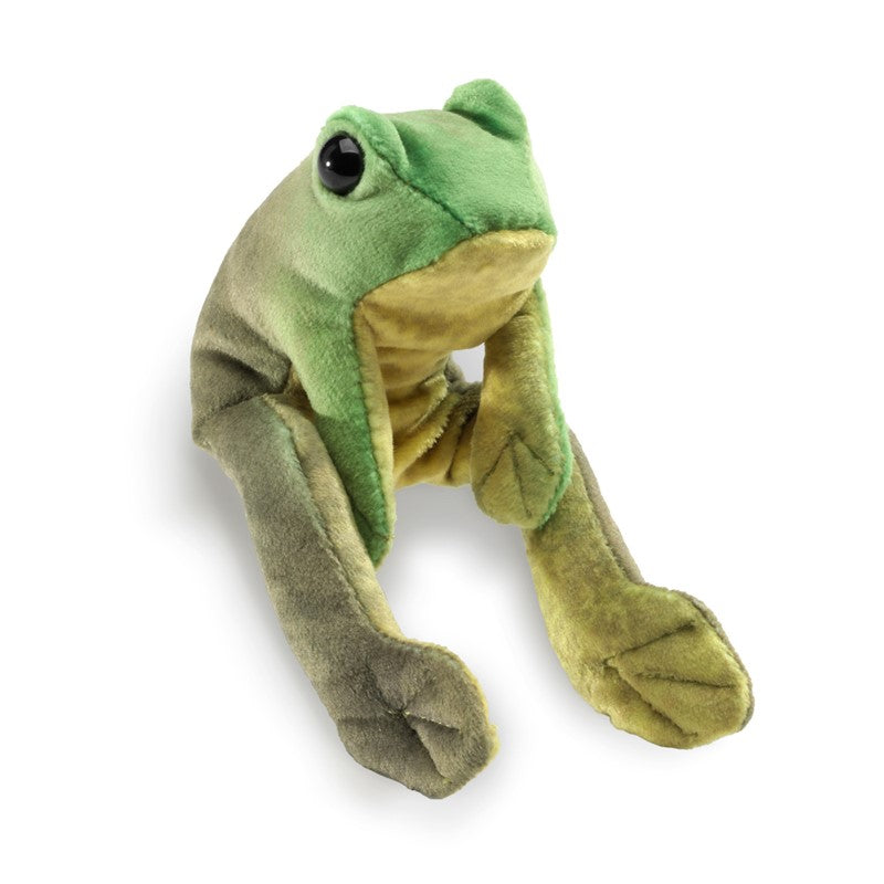 Folkmanis Puppets - Mini Sitting Frog-Mountain Baby