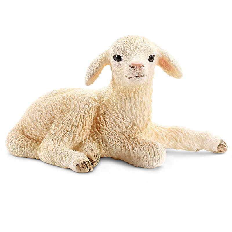 Schleich Animal Figurine - Lamb - Lying Down-Mountain Baby