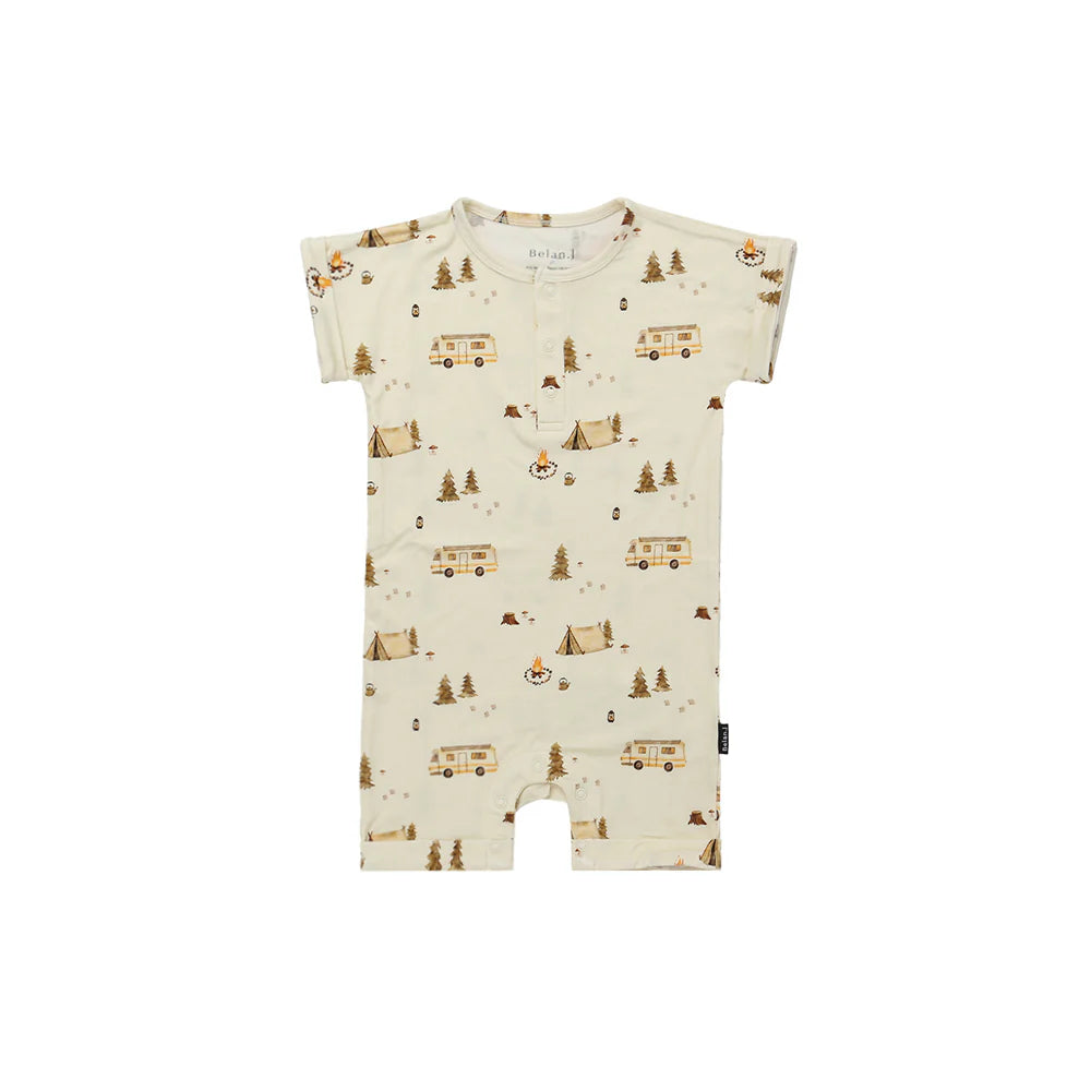 Belan.J Shortall Romper - Day Camp-Mountain Baby