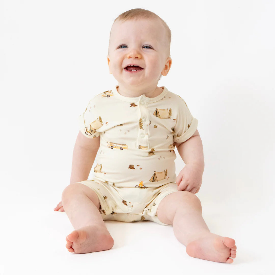 Belan.J Shortall Romper - Day Camp-Mountain Baby