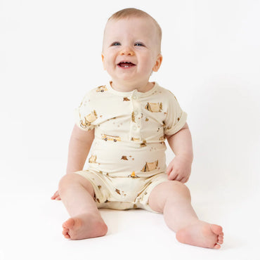 Belan.J Shortall Romper - Day Camp-Mountain Baby