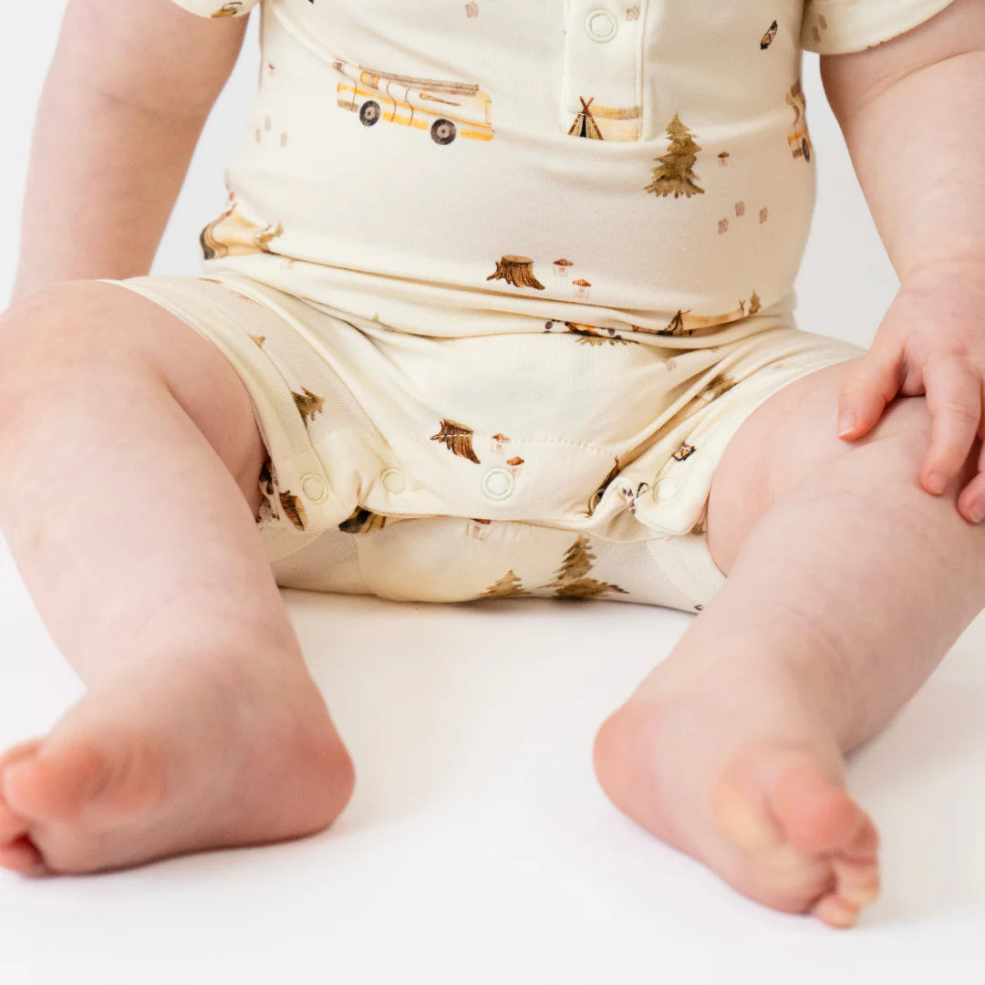 Belan.J Shortall Romper - Day Camp-Mountain Baby