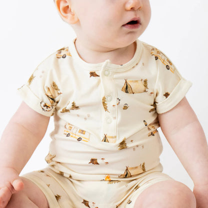Belan.J Shortall Romper - Day Camp-Mountain Baby