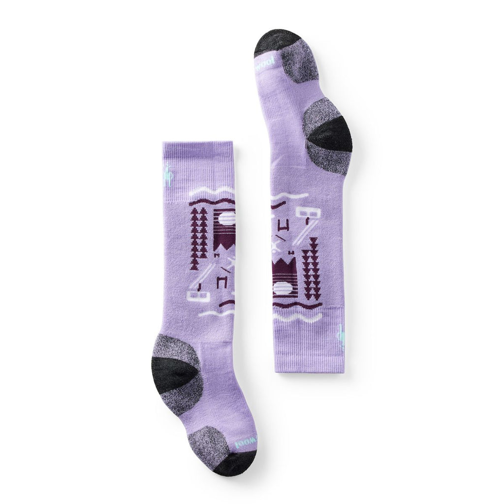 SmartWool Wintersport Sock - Ski Day - Ultra Violet-Mountain Baby