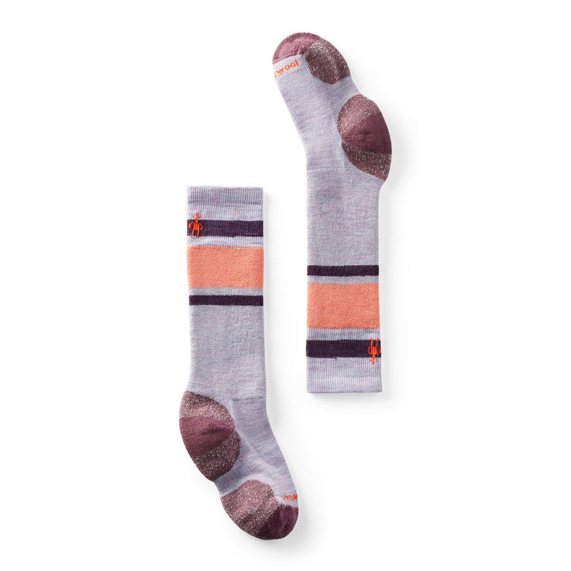 SmartWool Wintersport Sock - Stripe - Purple Eclipse Heather-Mountain Baby