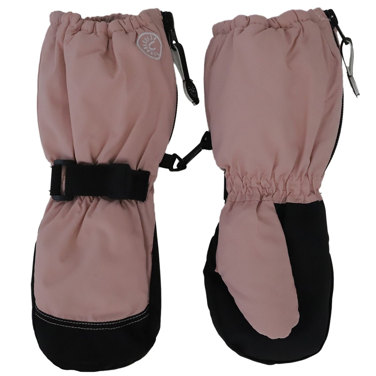 Calikids Winter Mitts - Long Cuff Zip - Rose-Mountain Baby