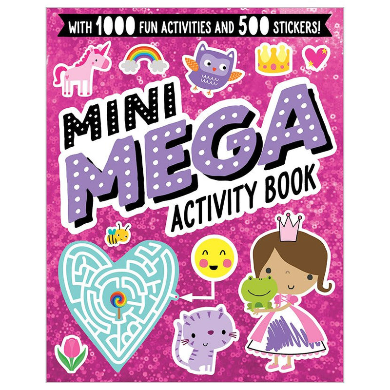 Mini Mega Activity Sticker Book - Pink-Mountain Baby