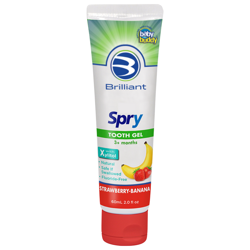 Brilliant Spry Tooth Gel 2oz - Strawberry Banana-Mountain Baby