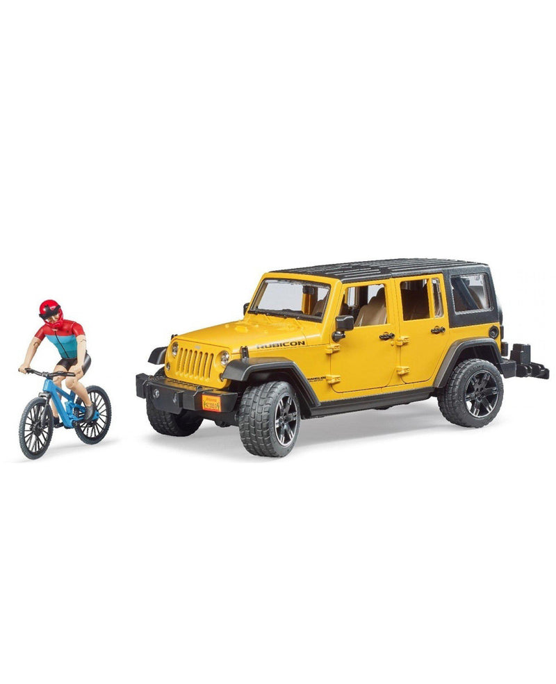 Bruder Jeep Wrangler Unlimited Rubicon w/ Mountain Bike & Figure-Mountain Baby