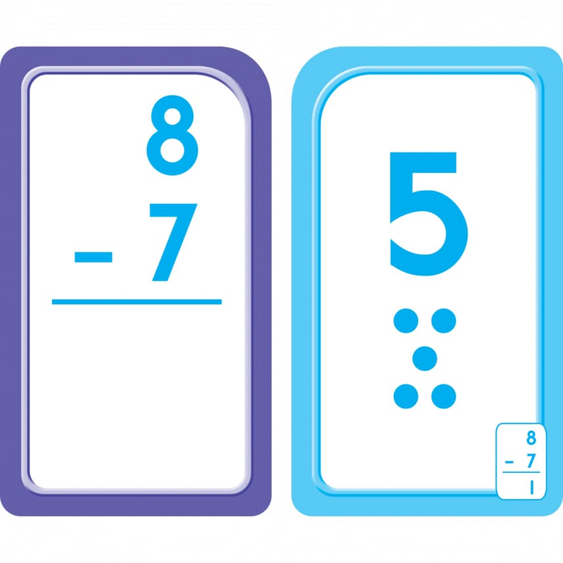 School Zone Educational Flash Cards - Subtraction-Mountain Baby