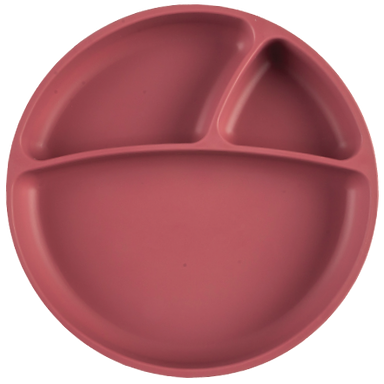 Minikoioi Portions Silicone Divided Suction Plate - Rose-Mountain Baby
