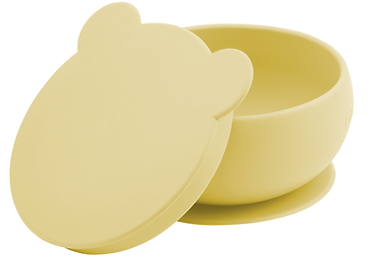 Minikoioi Bowly Silicone Suction Bowl w/ Lid - Mellow Yellow-Mountain Baby