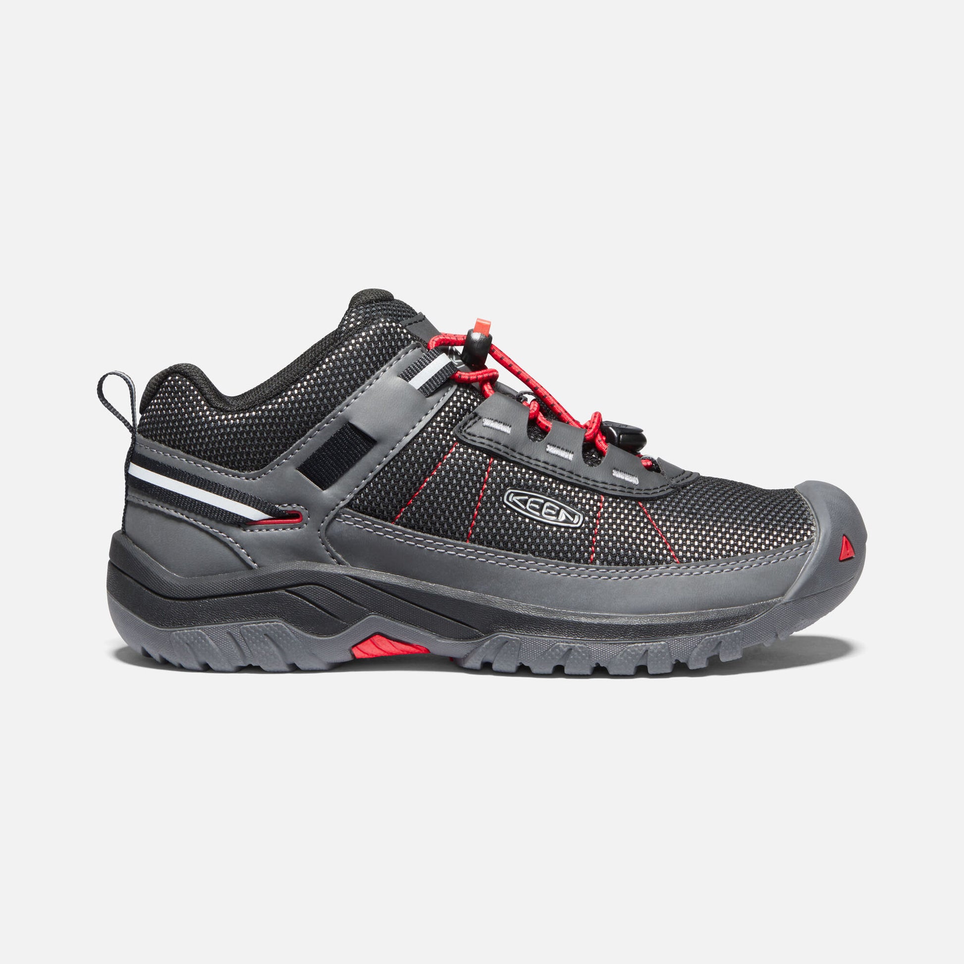Keen Targhee Sport Vent Hiking Shoe - Steel Grey/ Red Carpet-Mountain Baby