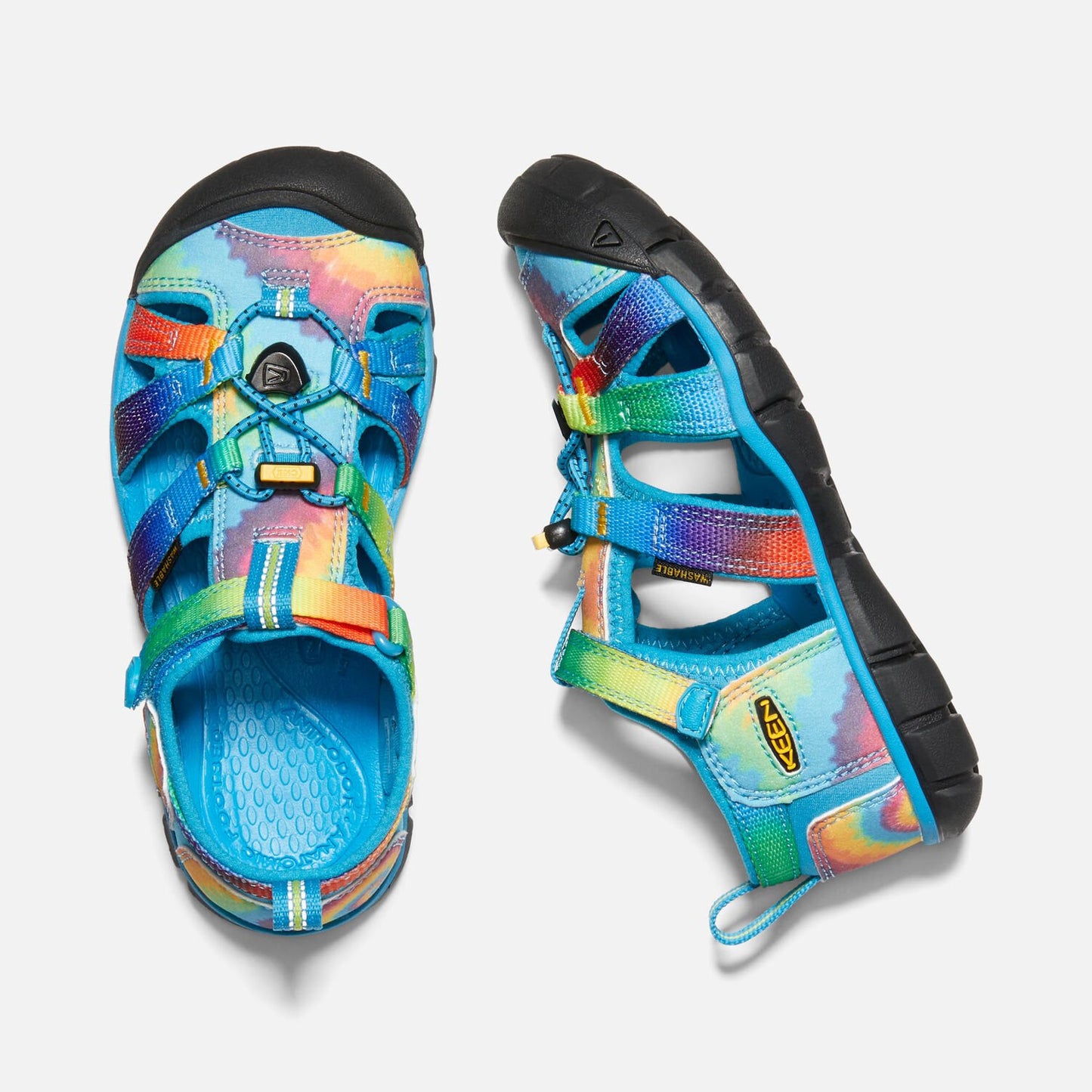 Keen Seacamp 2 Sandal - Vivid Blue/Original Tie Dye-Mountain Baby