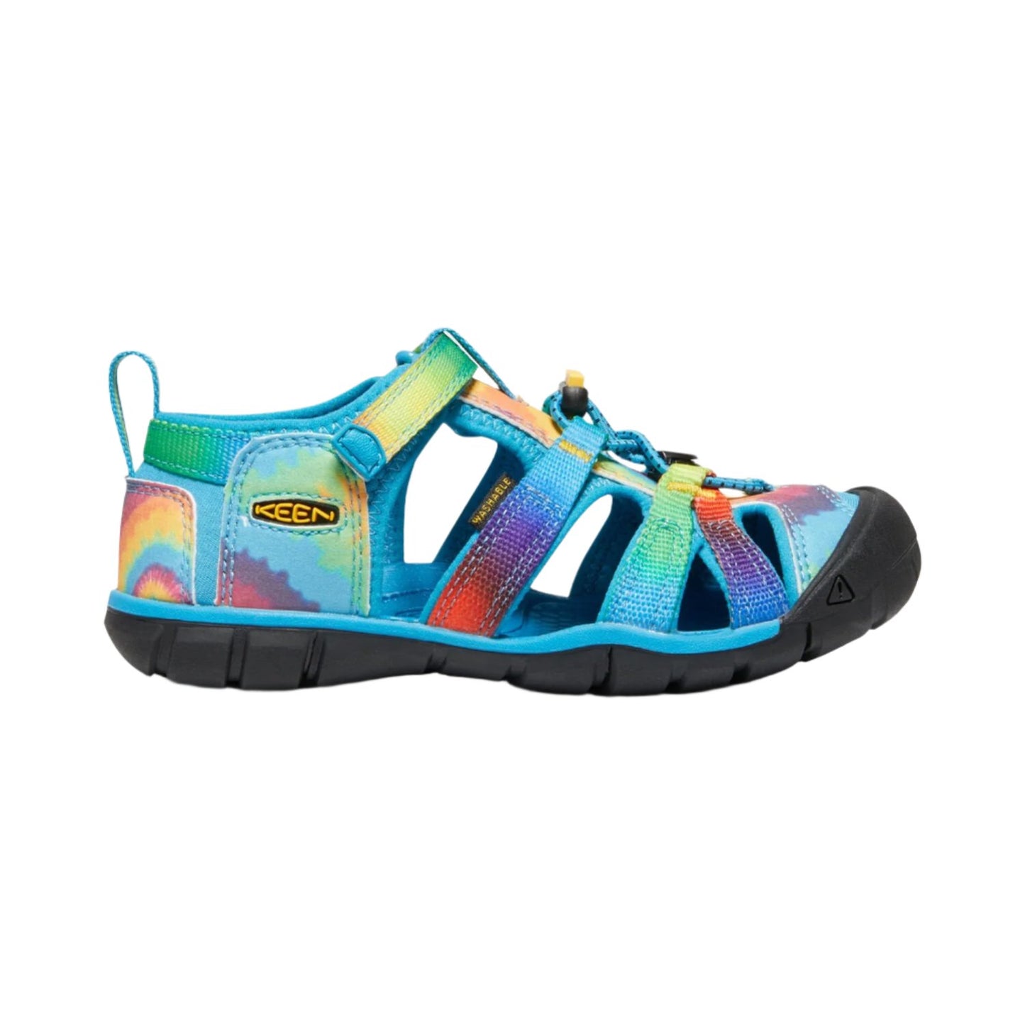 Keen Seacamp 2 Sandal - Vivid Blue/Original Tie Dye-Mountain Baby