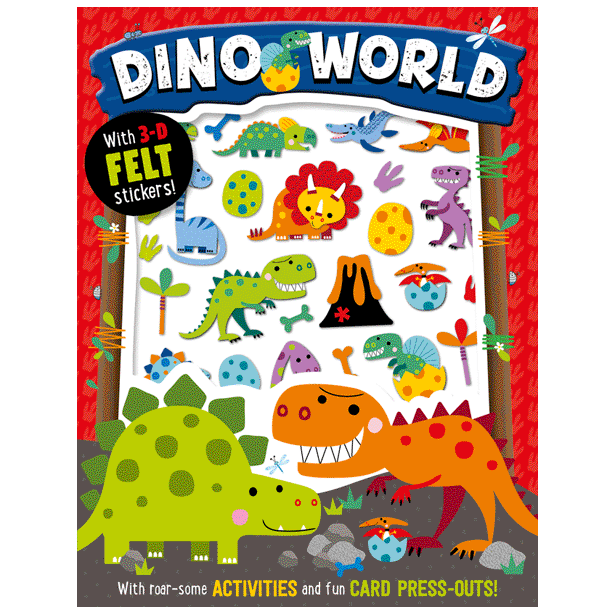 Sticker Activity Book - Dino World 3D Felt