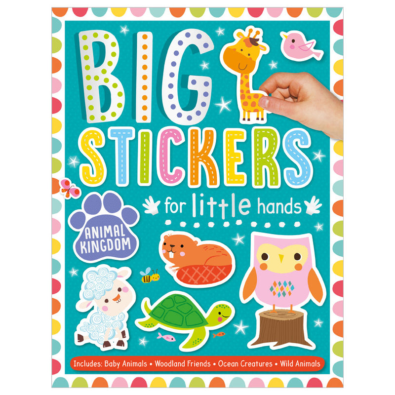 Activity Sticker Book - Big Stickers For Little Hands - Teal-Mountain Baby