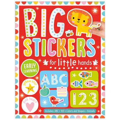 Activity Sticker Book - Big Stickers For Little Hands - Red-Mountain Baby