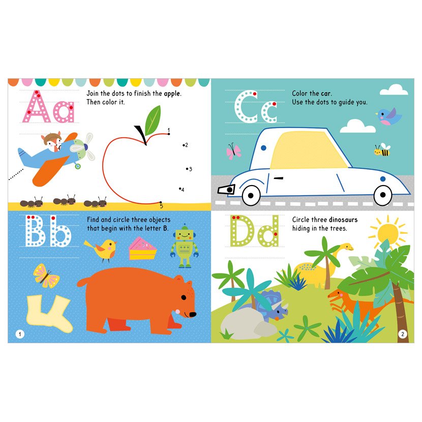 Activity Sticker Book - Big Stickers For Little Hands - Red-Mountain Baby