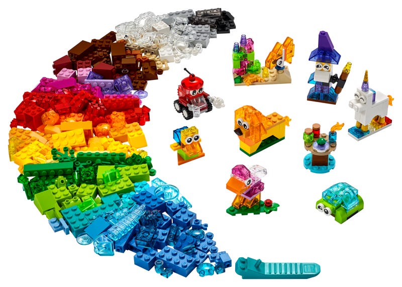 Lego Classic - Creative Transparent Bricks 11013-Mountain Baby