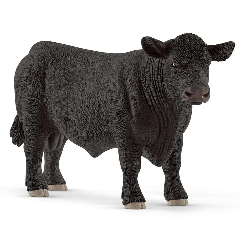 Schleich Animal Figurine - Black Angus Bull - Matte-Mountain Baby