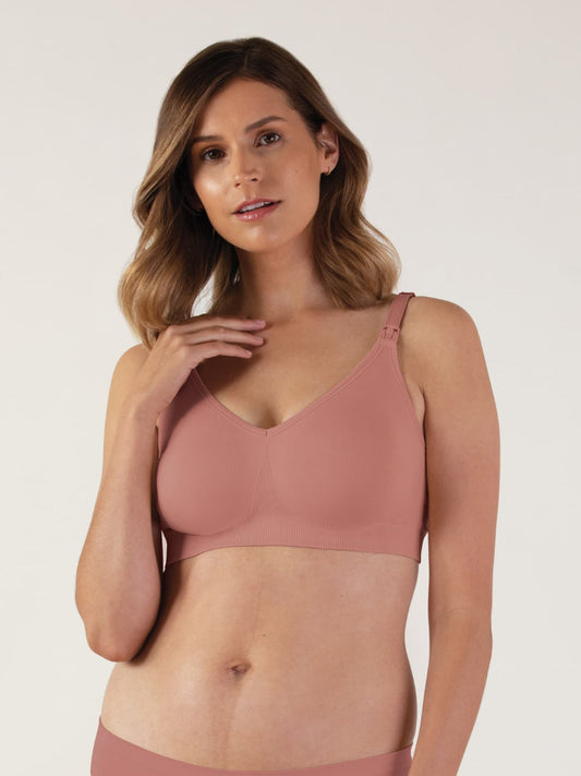 Bravado Body Silk Seamless Sustainable Nursing Bra - Roseclay-Mountain Baby