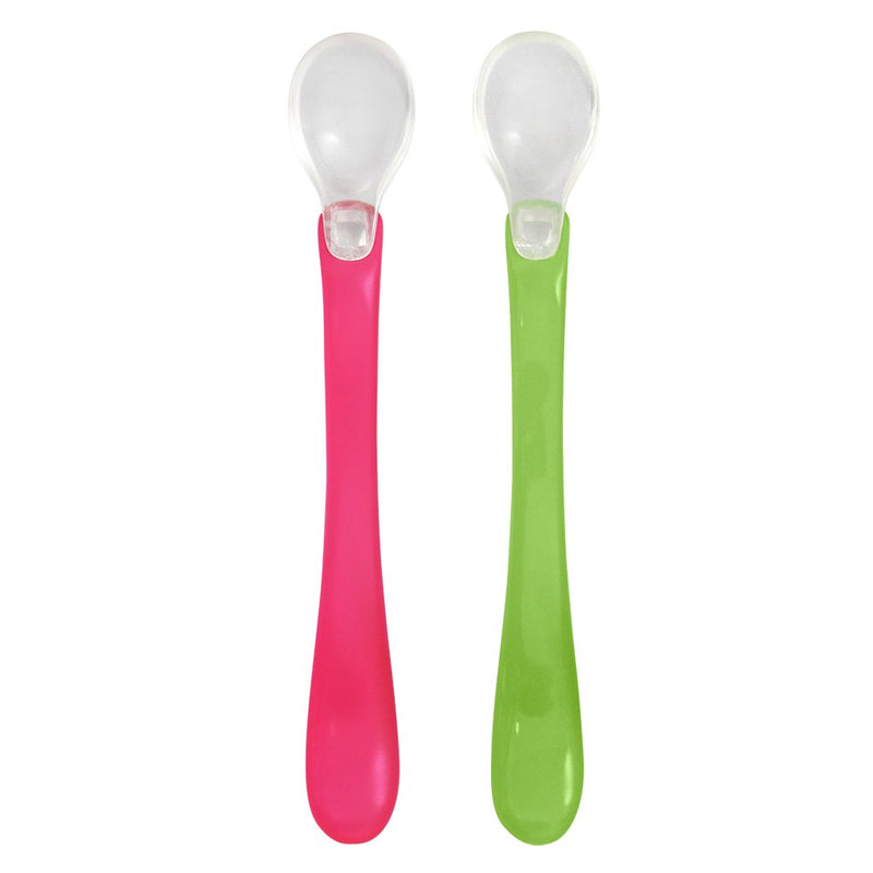 Green Sprouts Feeding Spoon 2pk - Pink-Mountain Baby