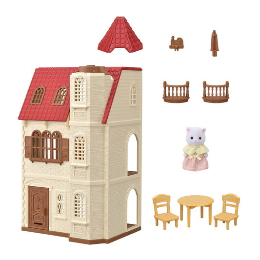 Calico Critters - Red Roof Tower Home-Mountain Baby