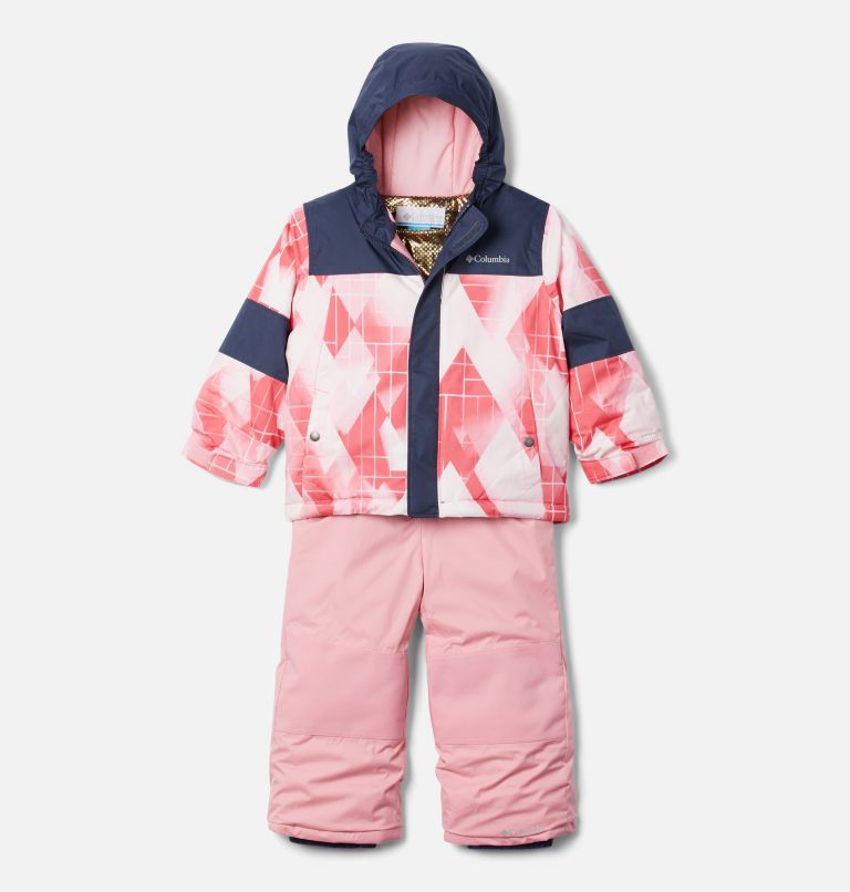Columbia Snow Pant & Jacket Set - Mighty Mogul (Toddler) - Orchid Geo/Pink-Mountain Baby
