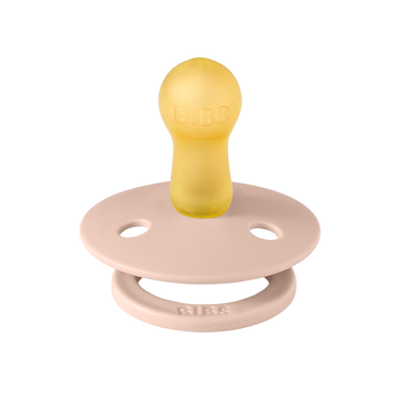 BIBS COLOUR Original Natural Latex Pacifier 2pk - Round - Blush-Mountain Baby