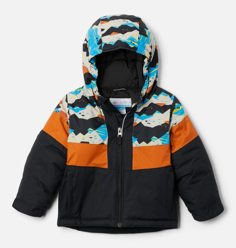 Columbia Jacket - Lightning Lift 2 (Toddler) - Black/Fossil Scrapscape-Mountain Baby