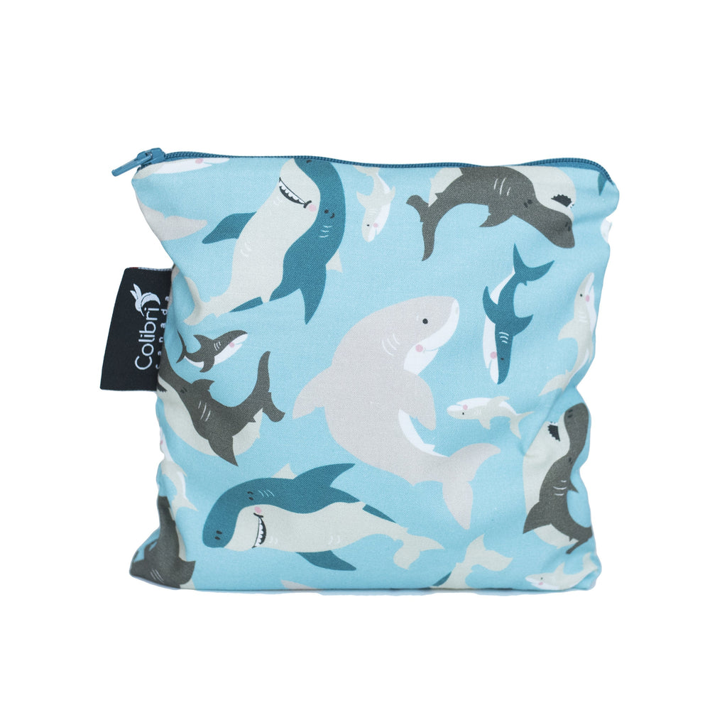 Colibri Reusable Snack Bag - Sharks-Mountain Baby